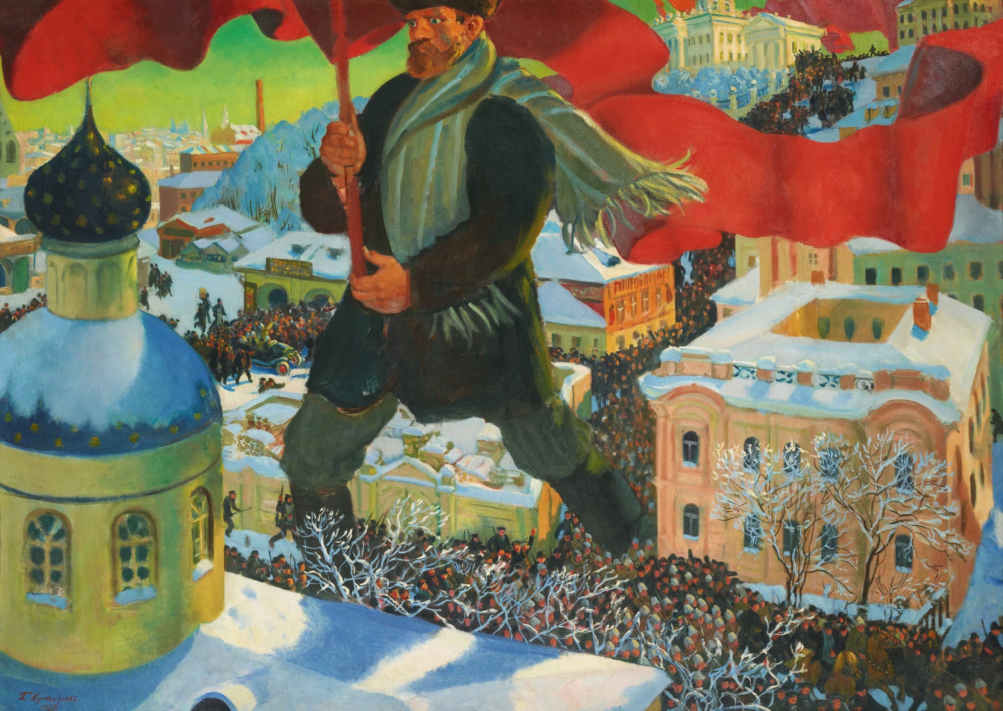 Boris Kustodiev - El bolchevique (1920)