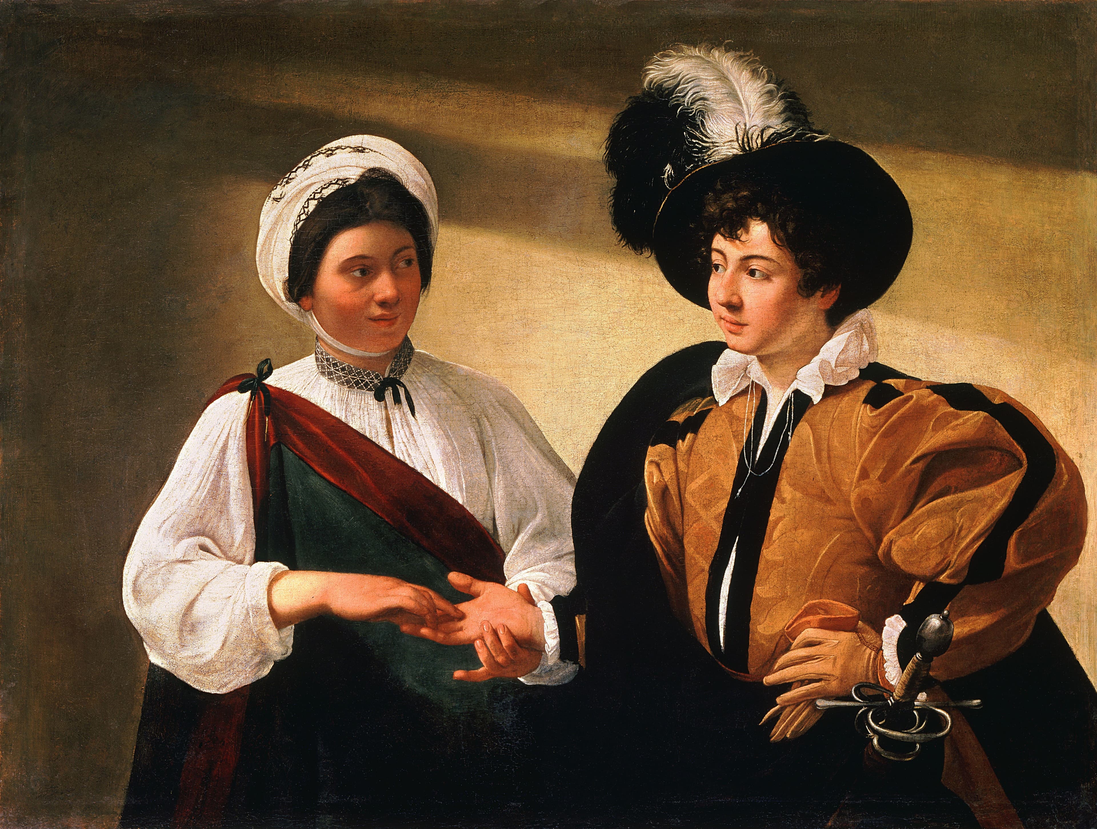Caravaggio - La buenaventura (c. 1594)