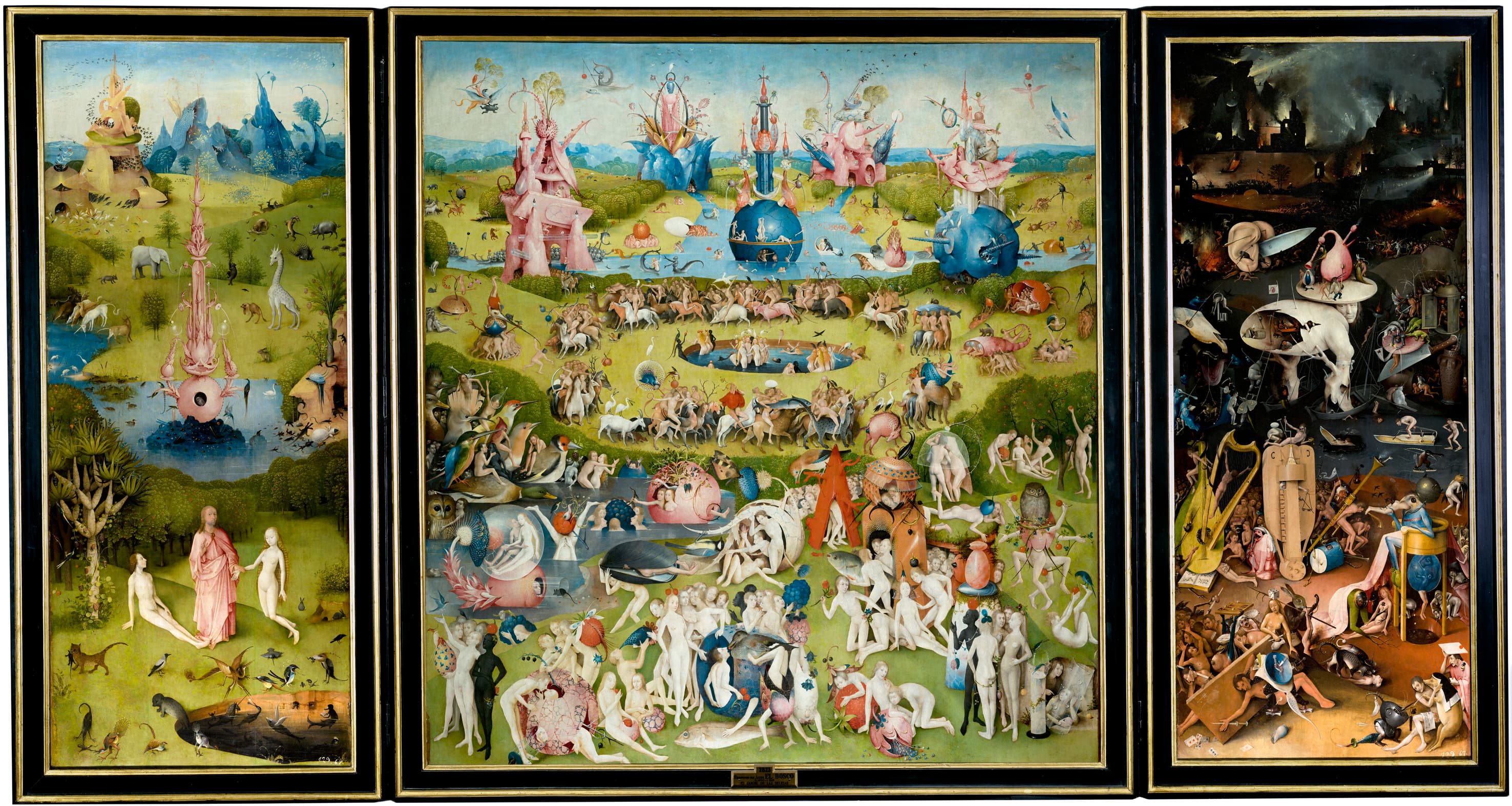 El jardín de las delicias terrenales - Hieronymus Bosch (1500)