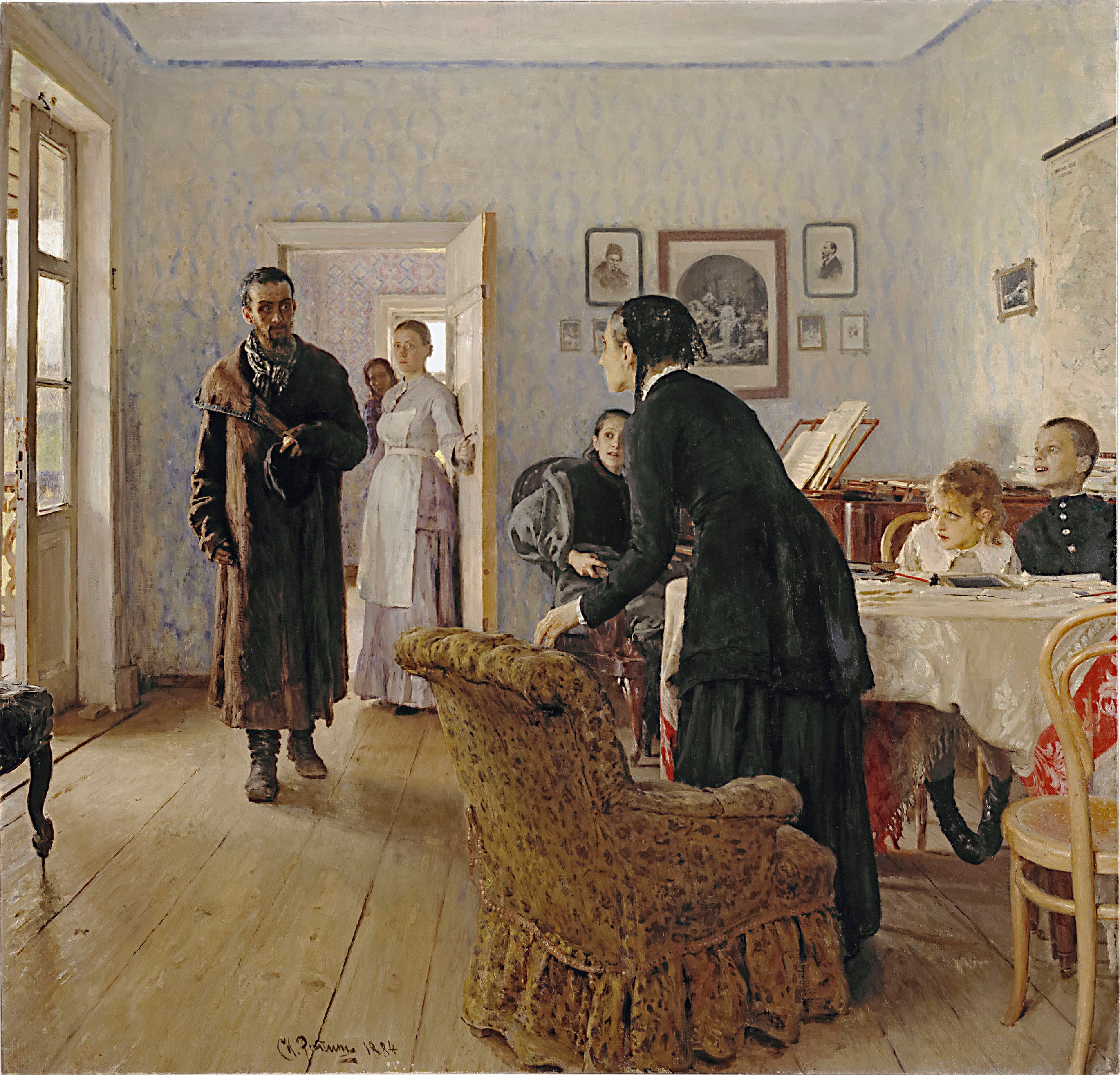 Ilya Repin - Visitantes inesperados (1884)