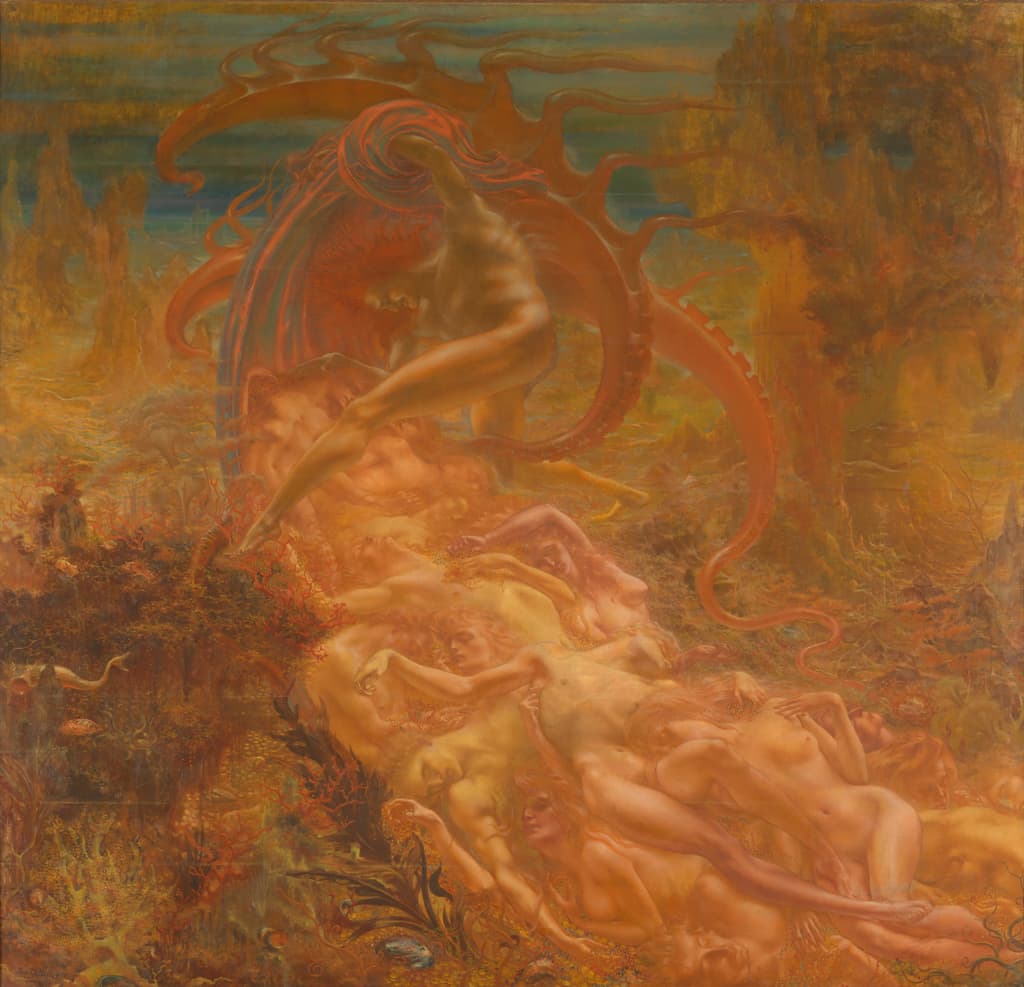 Jean Delville - Los tesoros de Satanás (1895)