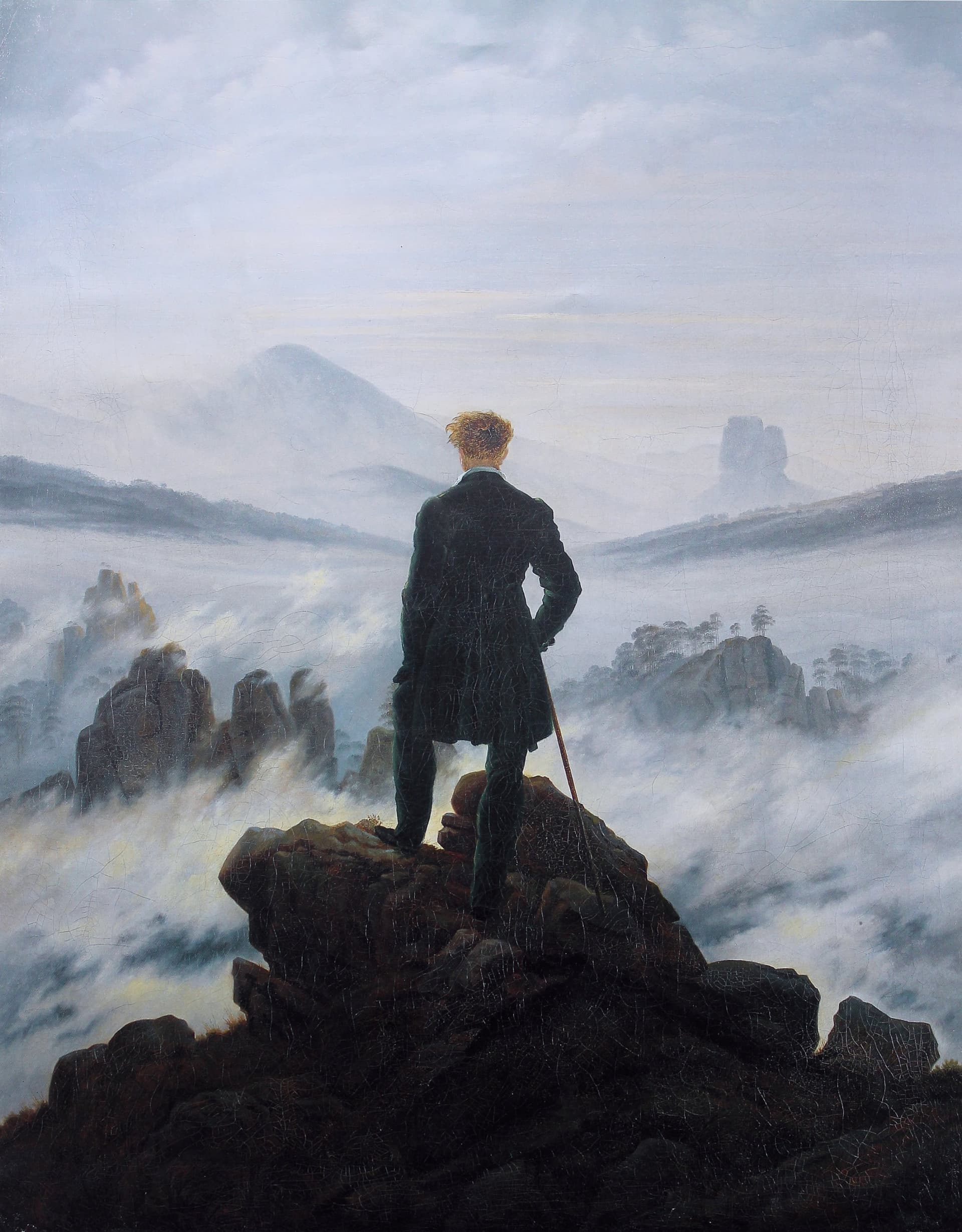 Каспар Давид Фридрих - Странник над морем тумана (1818)